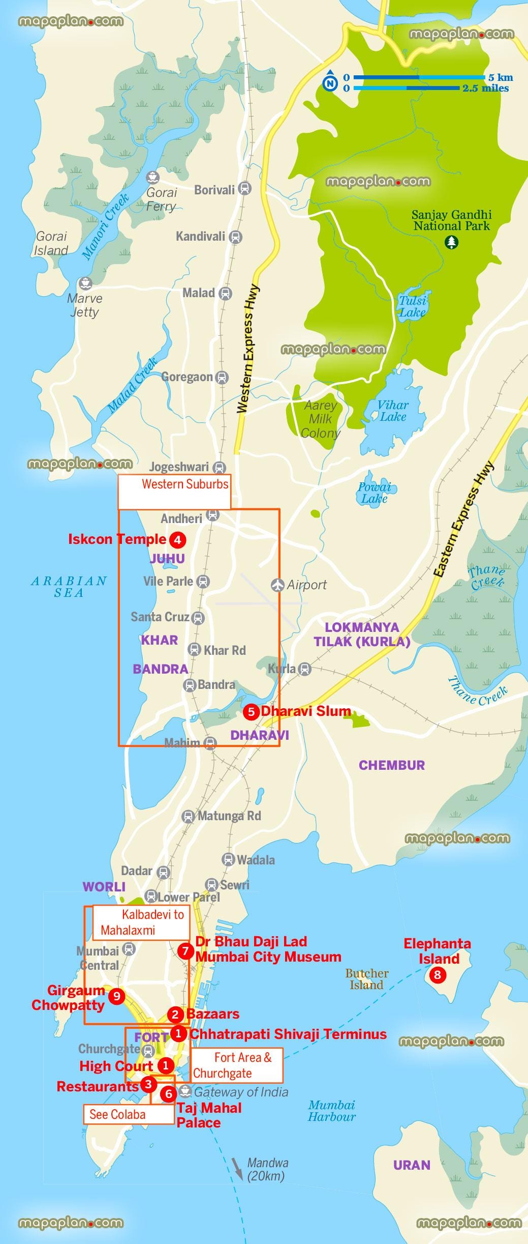 வரைபடம் கிரேட்டர் மும்பை