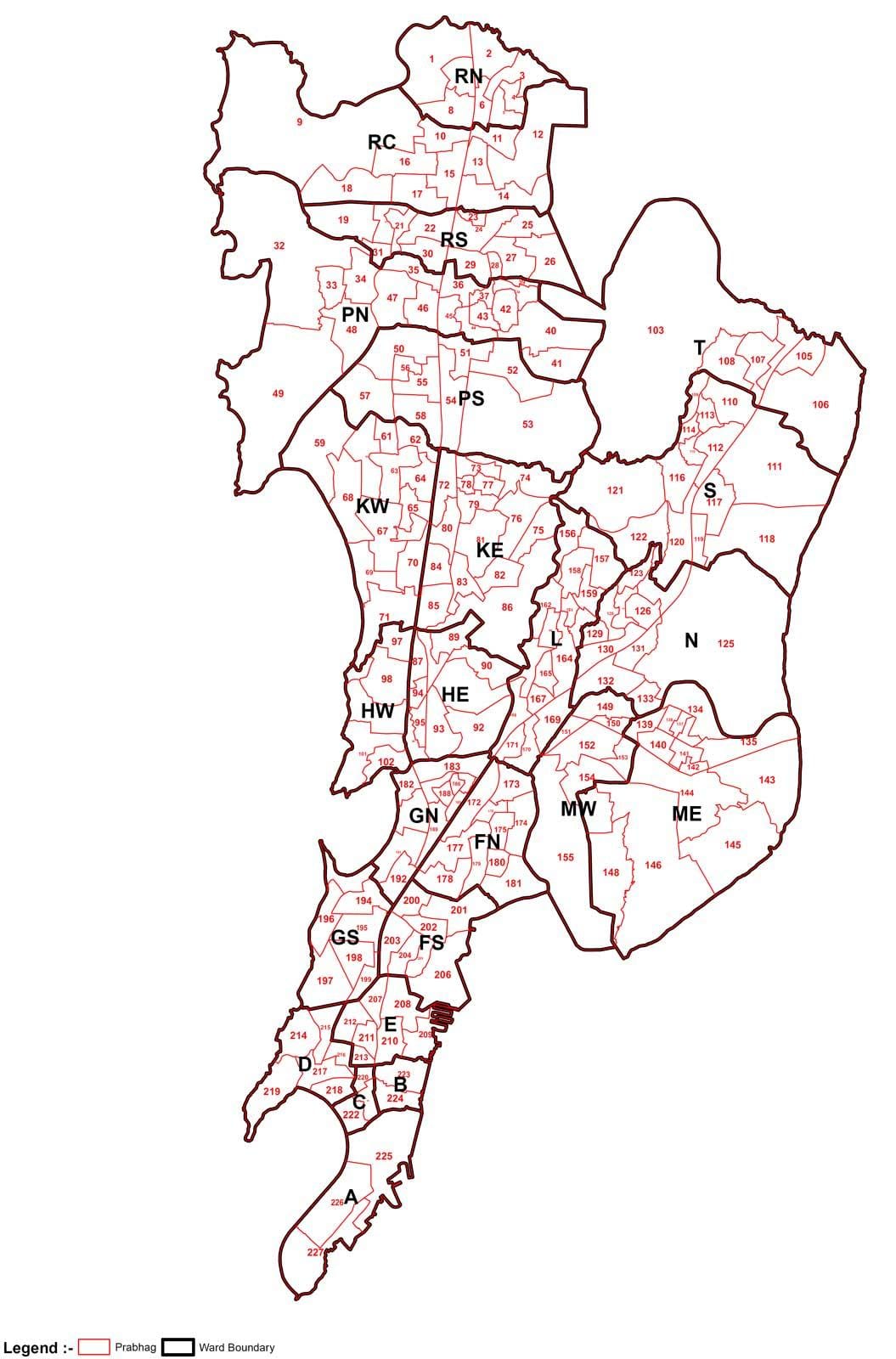 மும்பை மேப் பகுதி வாரியாக