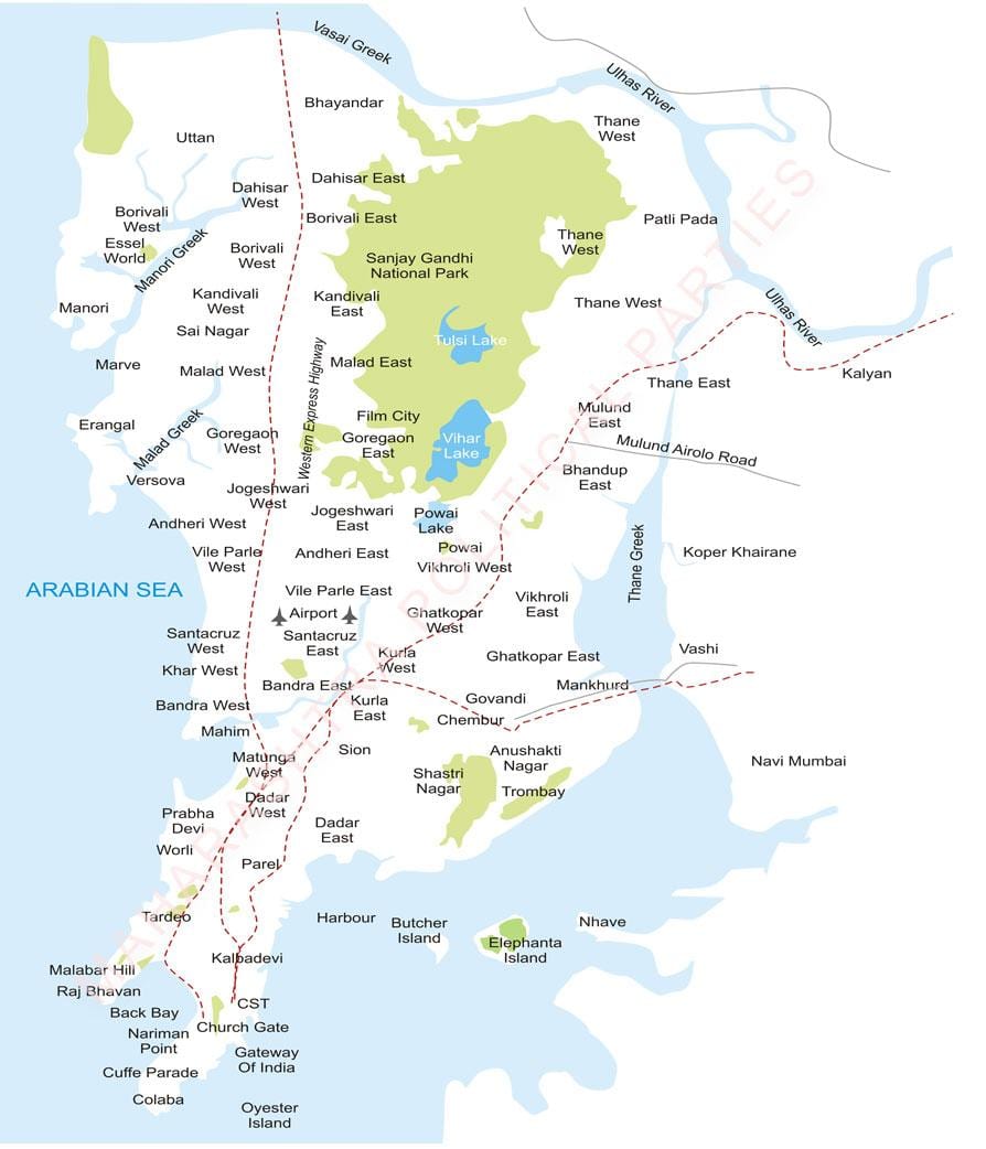 மும்பை புறநகர் வரைபடம்