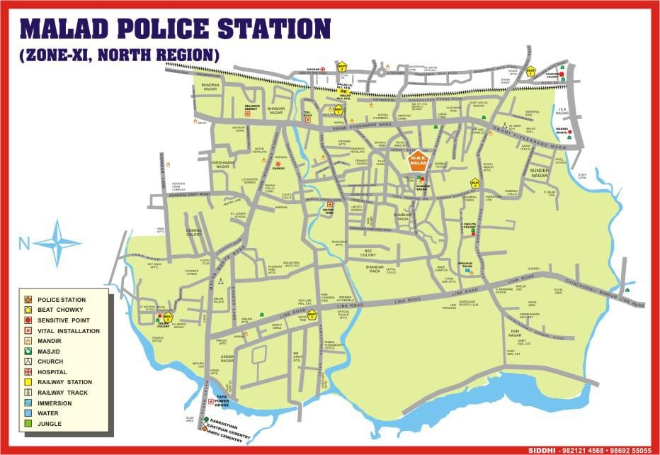 மும்பை மலாடு வரைபடம்