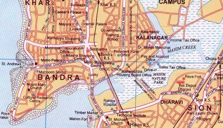 வரைபடம் bandra மும்பை