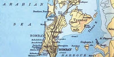 பழைய வரைபடம் மும்பை
