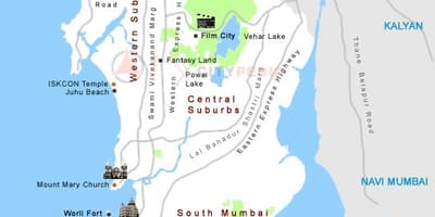 வரைபடம் மும்பை சுற்றுலா இடங்கள்