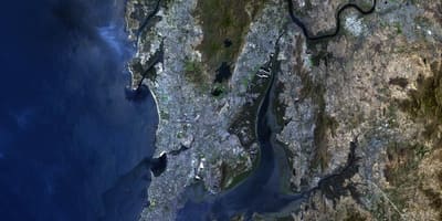 செயற்கைக்கோள் வரைபடம் மும்பை